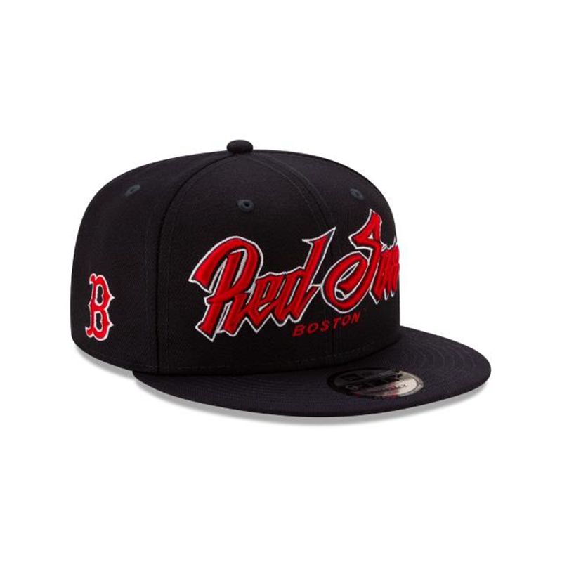 MLB Boston Red Sox Slab 9Fifty Snapback (RND5199) - Blue New Era Caps